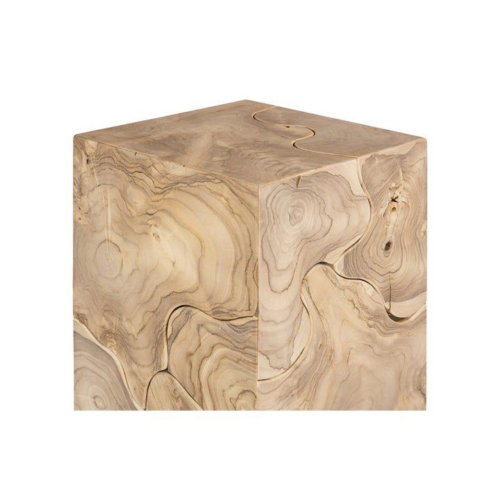 Teak Slice Pedestal