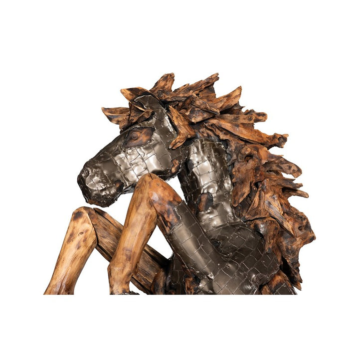 Mustang Horse Armored  Sculpture