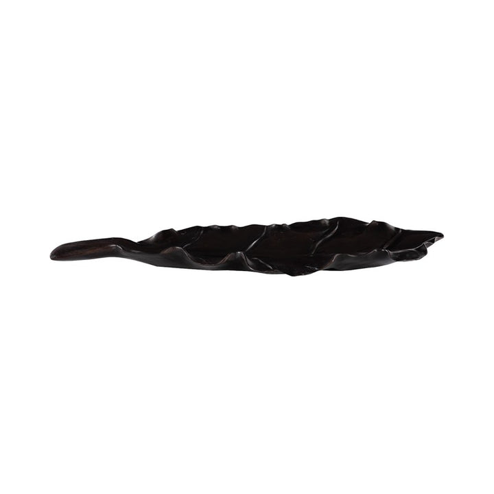 Leaf Bowl, Teak Wood,  Black Finish
