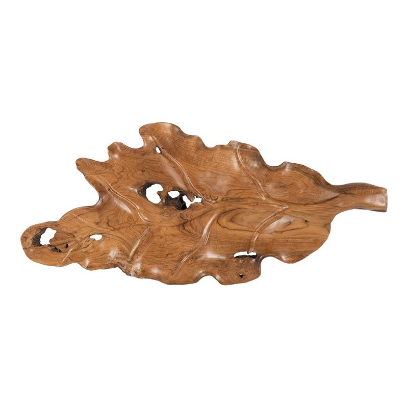 Leaf Bowl, Teak Wood, Black & Natural , Finish