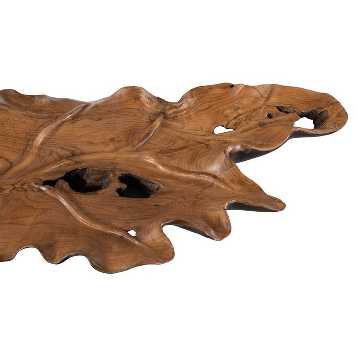 Leaf Bowl, Teak Wood, Black & Natural , Finish