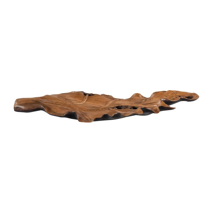 Leaf Bowl, Teak Wood, Black & Natural , Finish