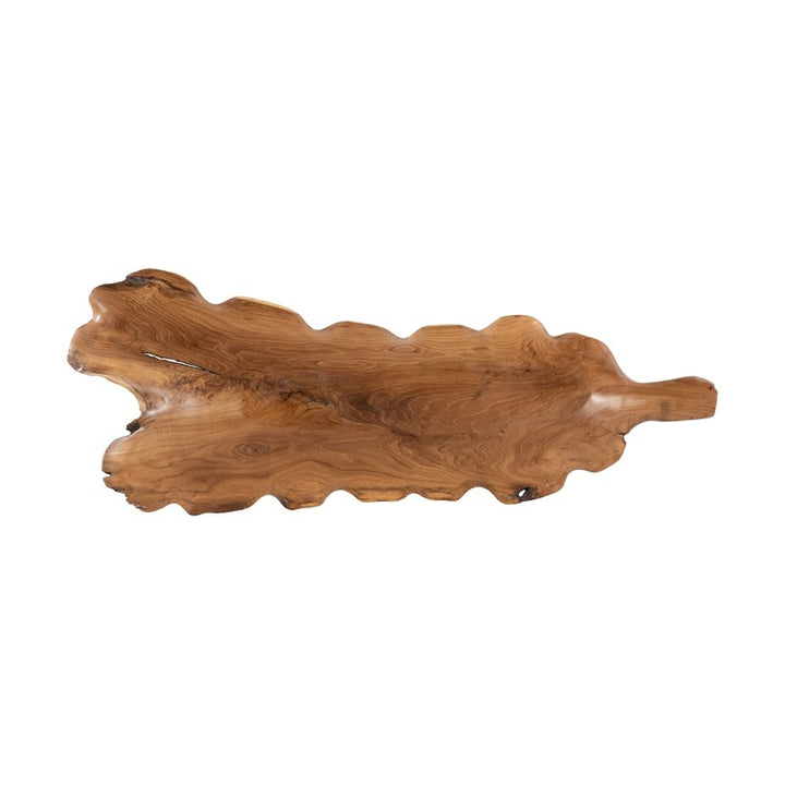 Leaf Bowl, Teak Wood, Natural & Black, Finish