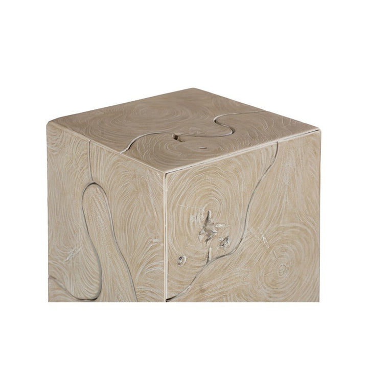 Teak Slice Pedestal