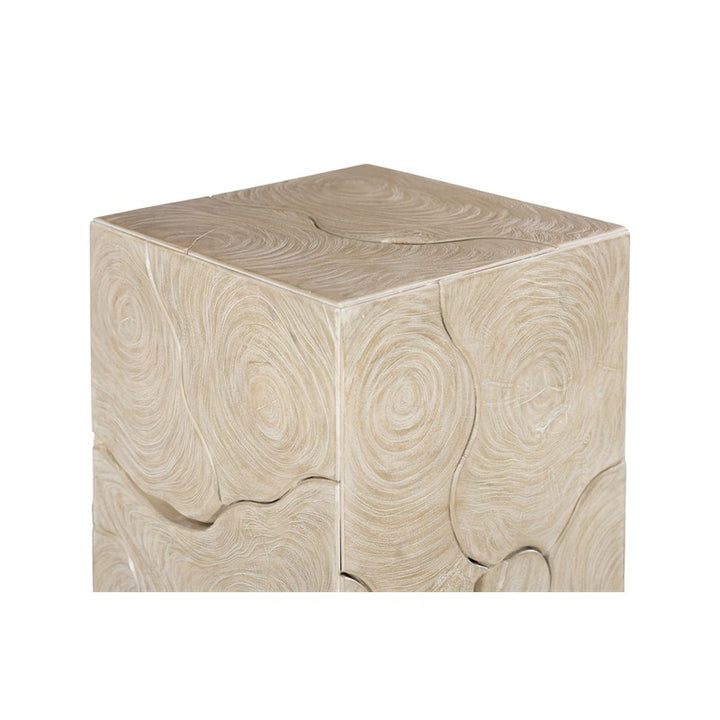 Teak Slice Pedestal