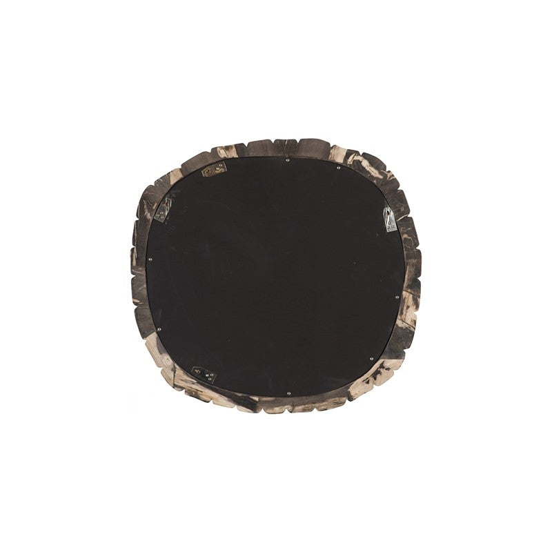Stacked Pebble Petrified Mirror