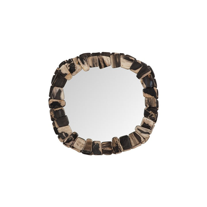 Stacked Pebble Petrified Mirror