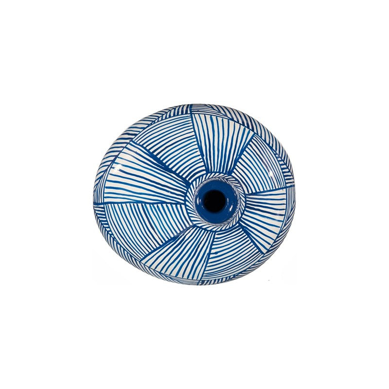 Indigo Mosaic Vase