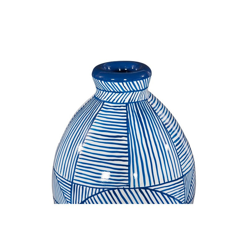 Indigo Mosaic Vase