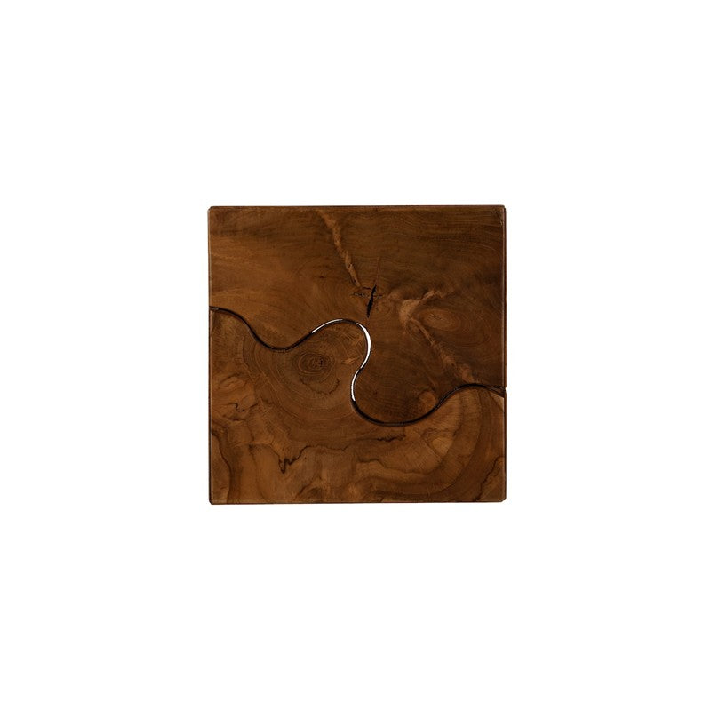 Teak Slice Stool