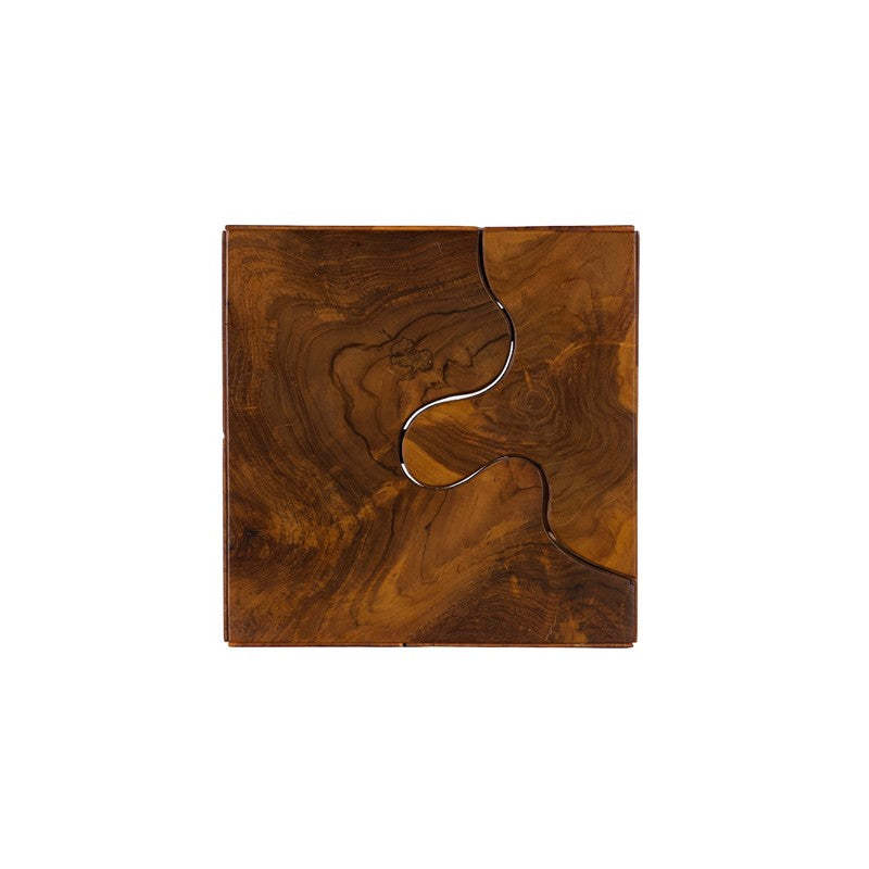 Teak Slice Pedestal