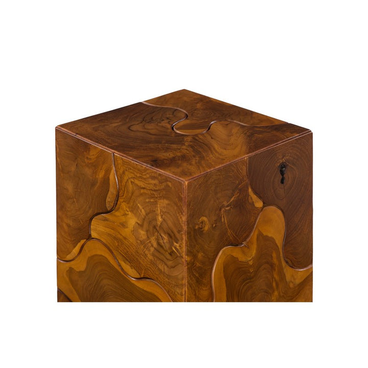 Teak Slice Pedestal