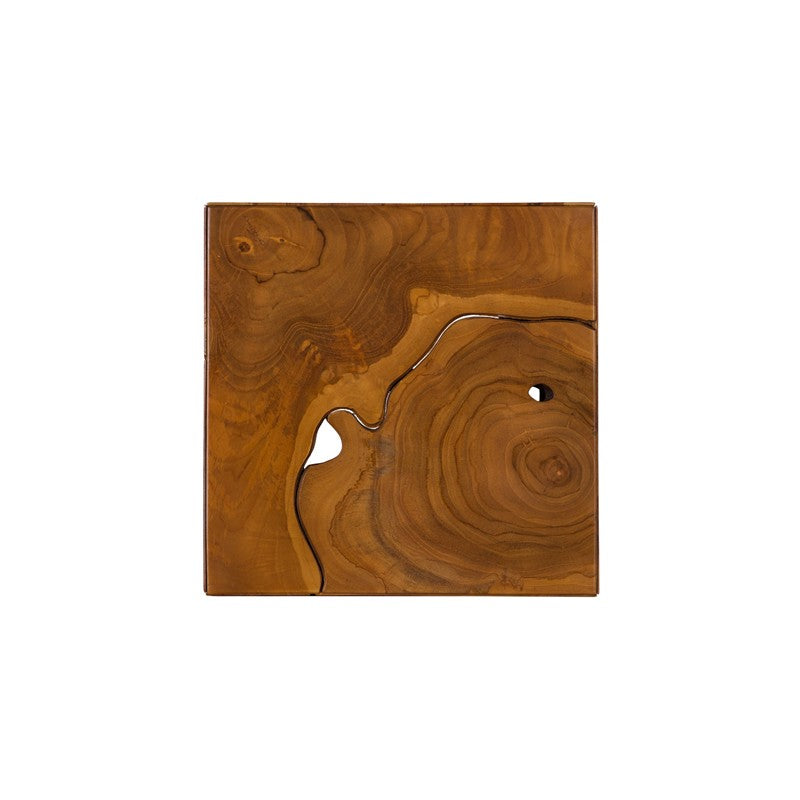Teak Slice Pedestal