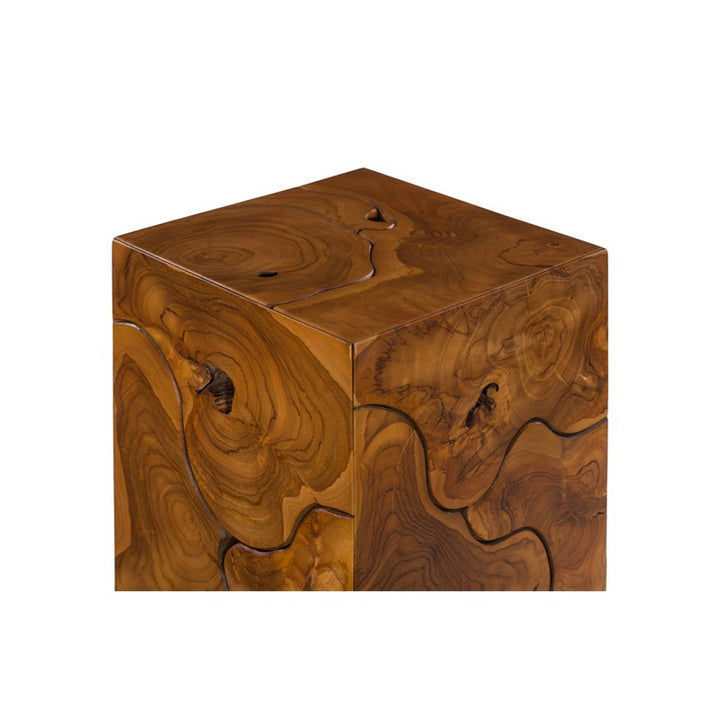 Teak Slice Pedestal