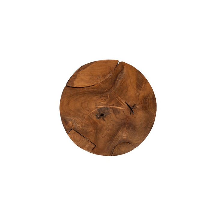 Teak Chunk Stool