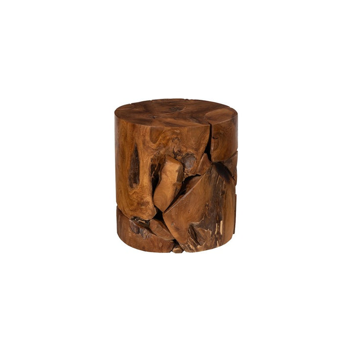 Teak Chunk Stool