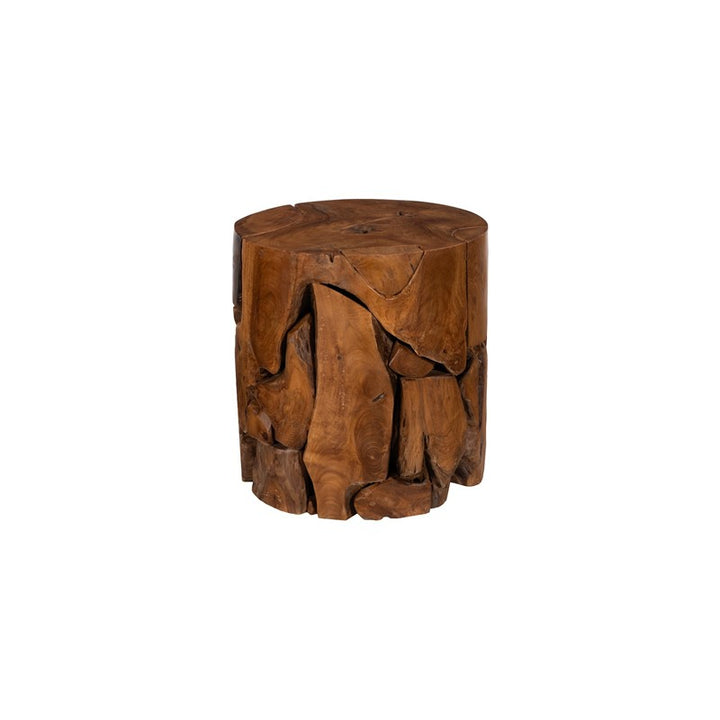 Teak Chunk Stool