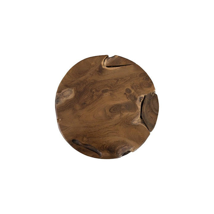 Teak Chunk Side Table