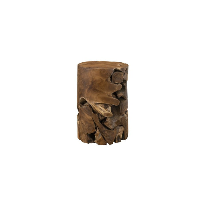 Teak Chunk Side Table