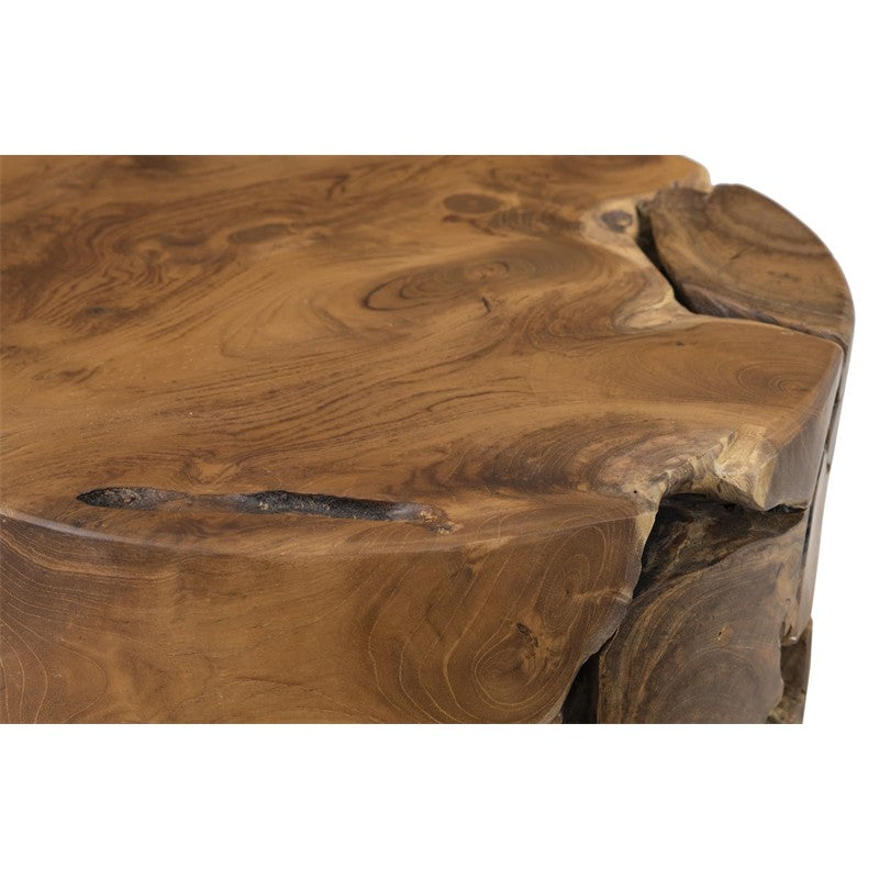 Teak Chunk Side Table