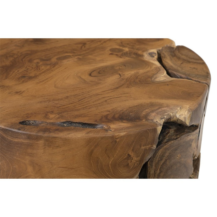 Teak Chunk Side Table
