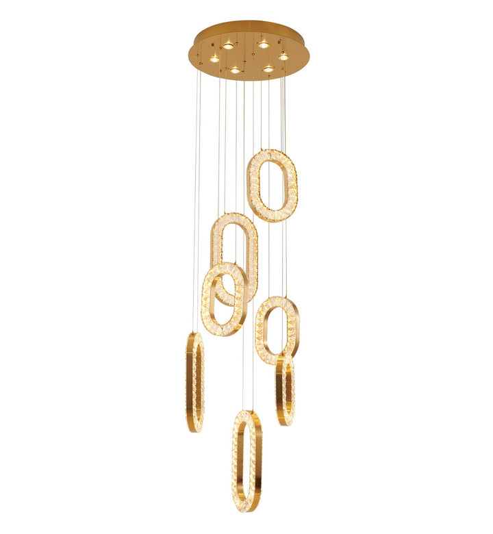 JP21C24BR Six Light Chandelier