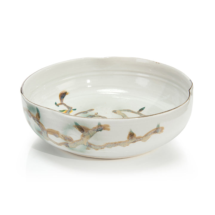 Twigs And Teal Bowl I