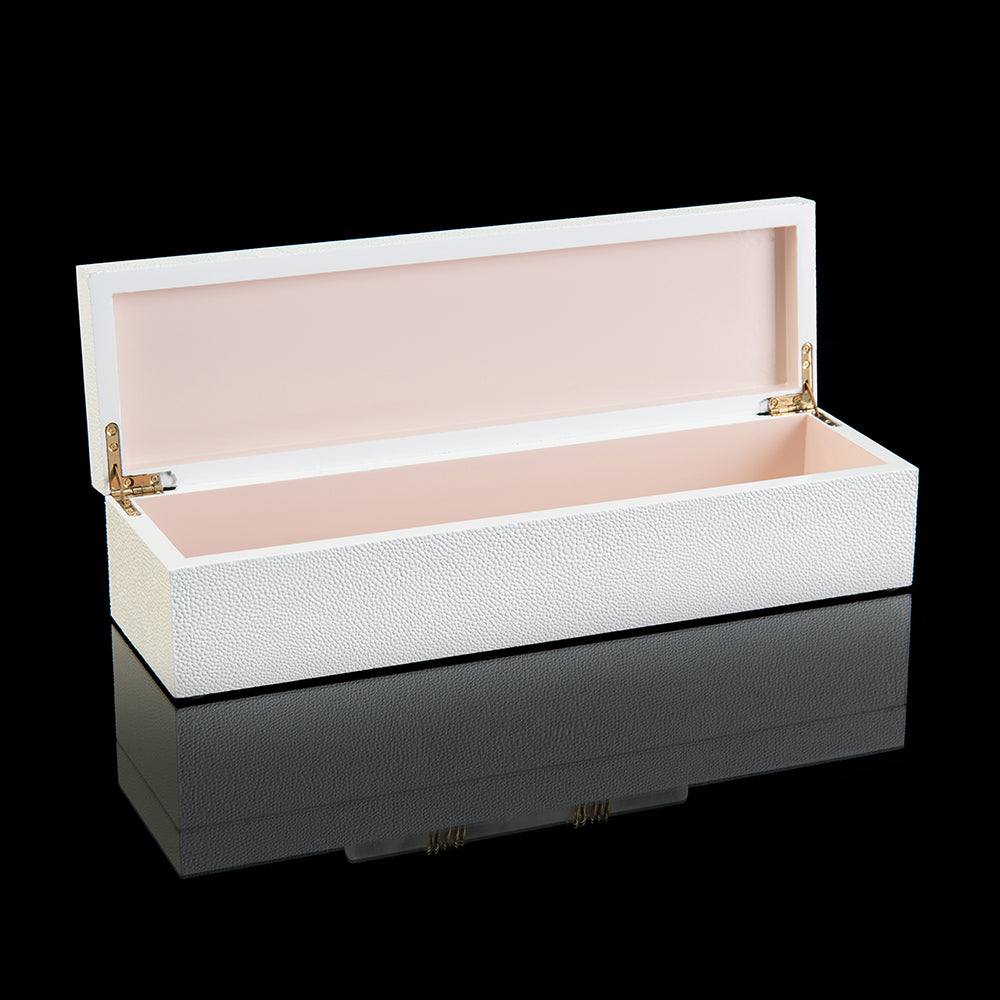 White Box With Alabaster Handle