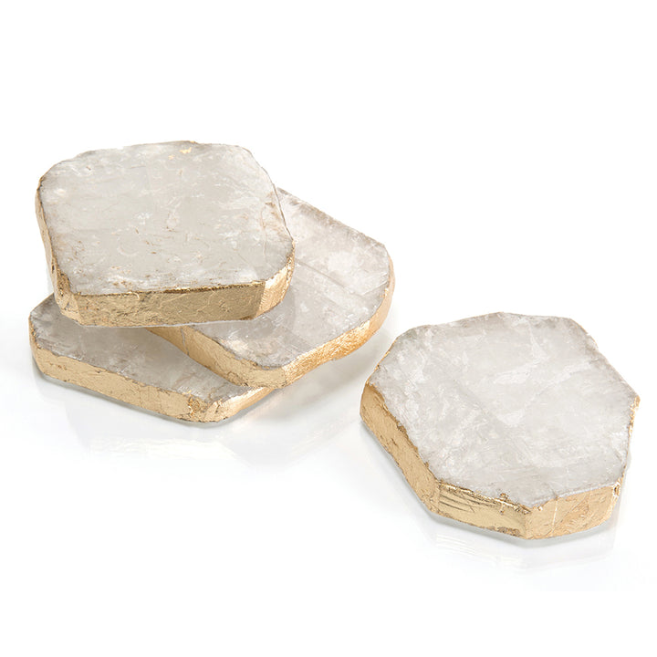 Set Of Four Selenite Coasters