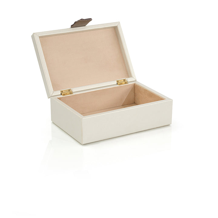 Opal Lynx Vegan Leather Box Small