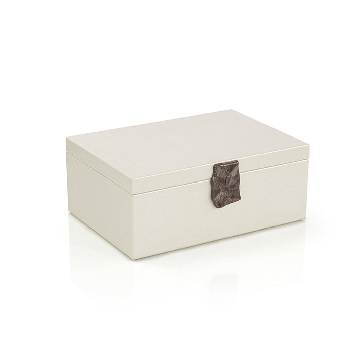 Opal Lynx Vegan Leather Box Large
