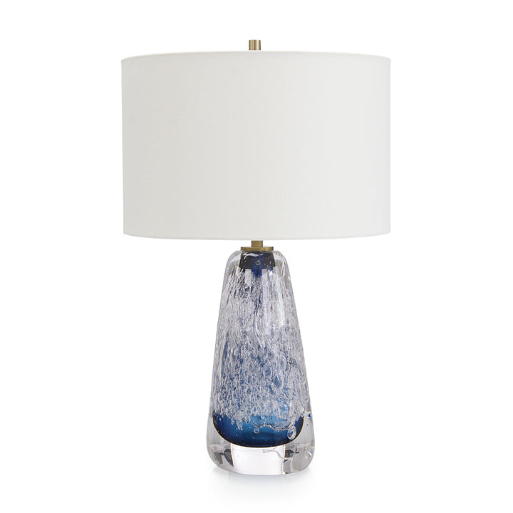 Sapphire Blue Art Glass Table Lamp