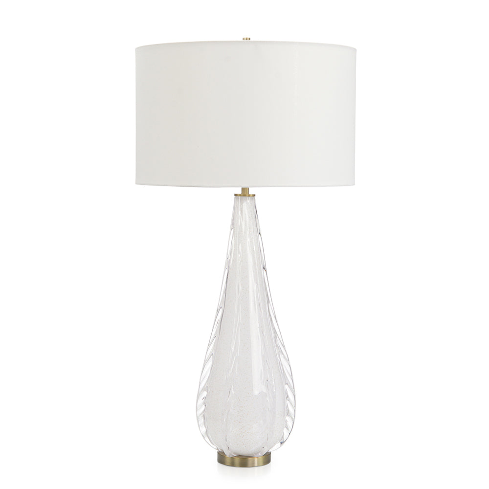 Artic White Art Glass Table Lamp