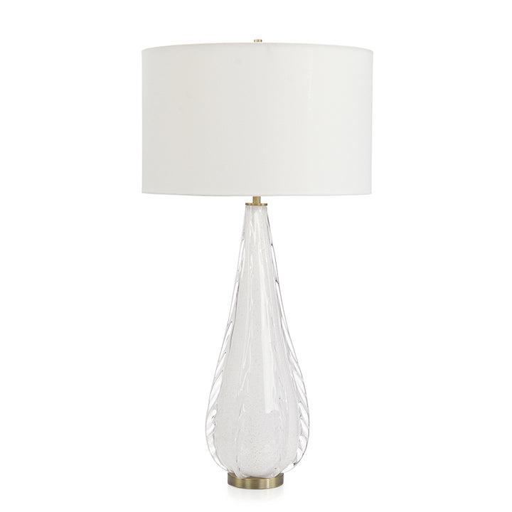 Artic White Art Glass Table Lamp