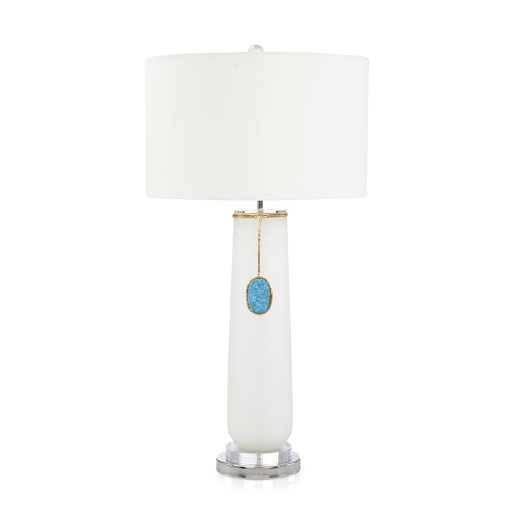 Rounded Cerulean Pendant Table Lamp