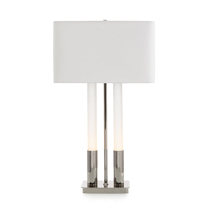 Gemini Table Lamp, Nickel