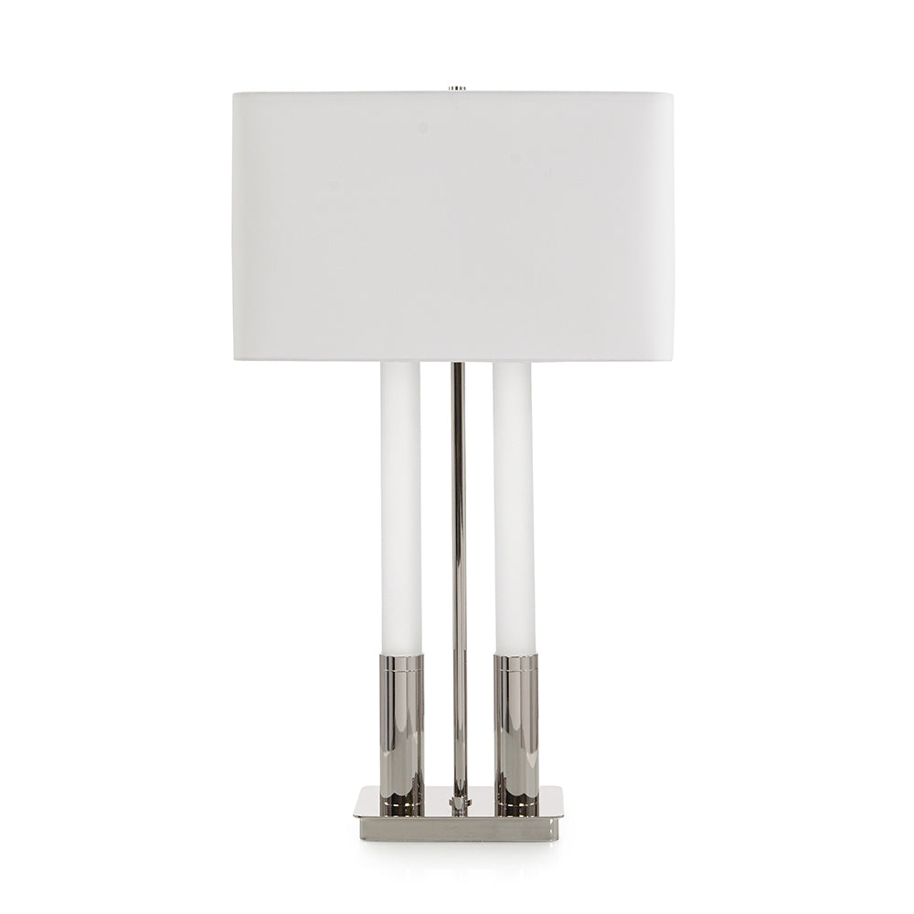 Gemini Table Lamp, Nickel