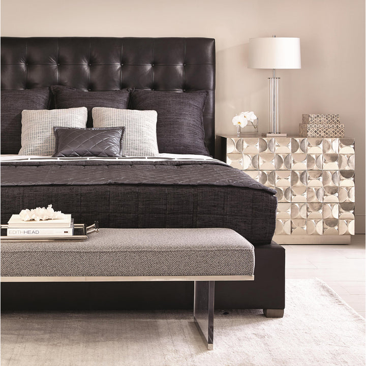 Avery Leather Panel Bed-Queen