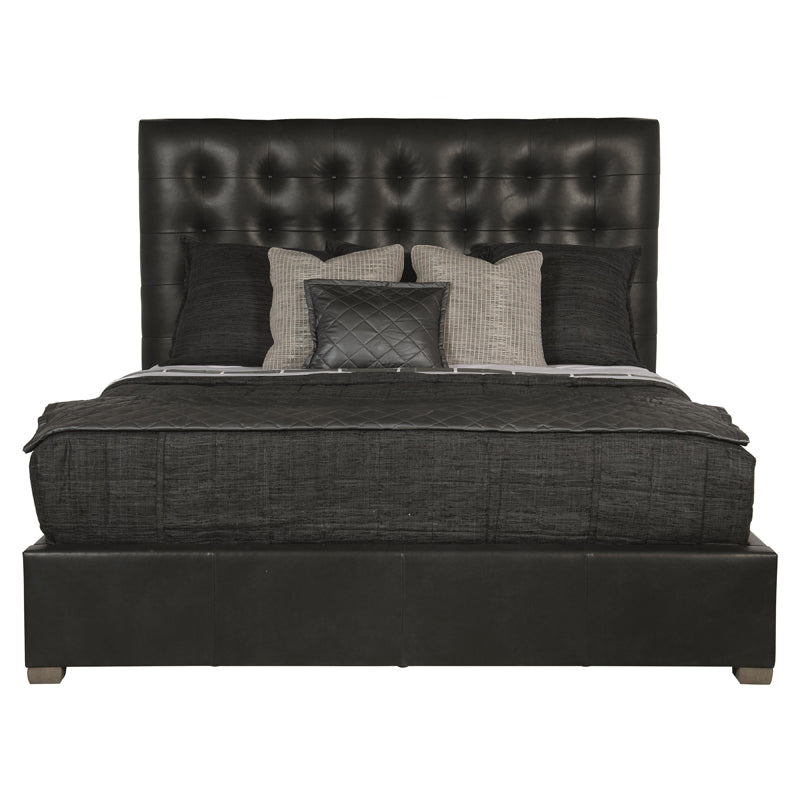 Avery Leather Panel Bed-Queen