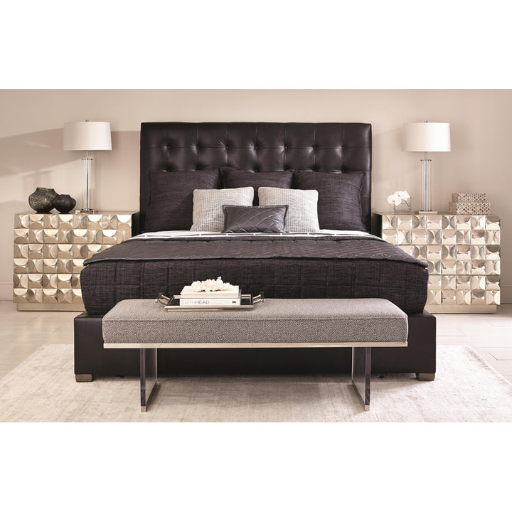 Avery Leather Panel Bed-King