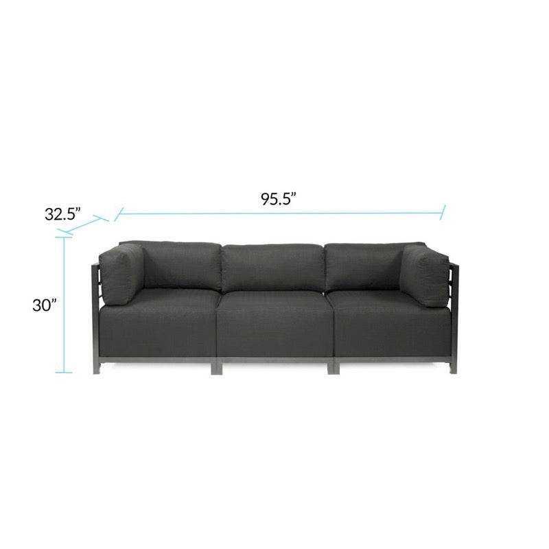 The Sterling Axis3-Piece Sectional Sofa With Cover