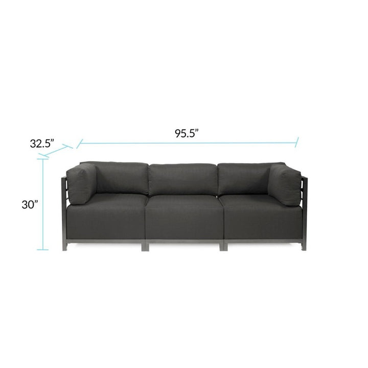 The Sterling Axis3-Piece Sectional Sofa With Cover