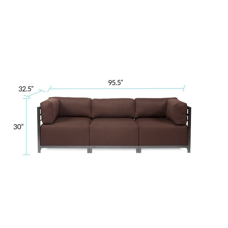 The Sterling Axis3-Piece Sectional Sofa With Cover