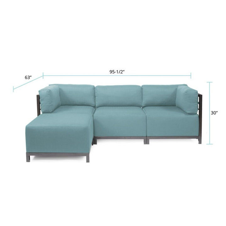 The Sterling Axis4-Piece Sectional Sofa With Cover