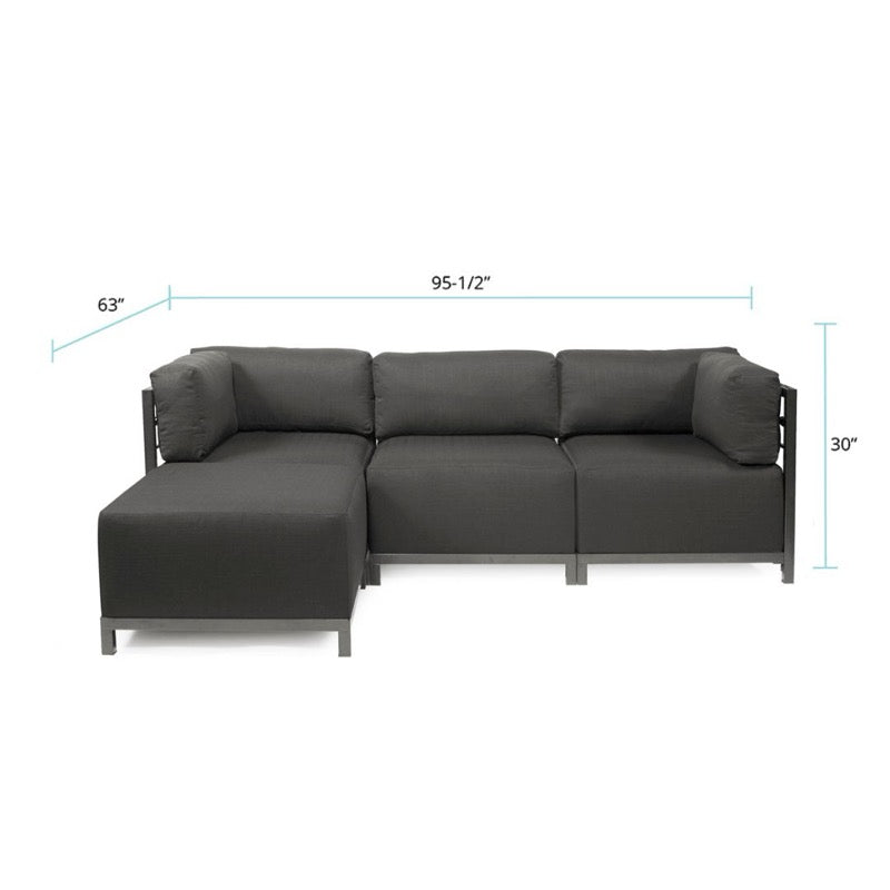 The Sterling Axis4-Piece Sectional Sofa With Cover