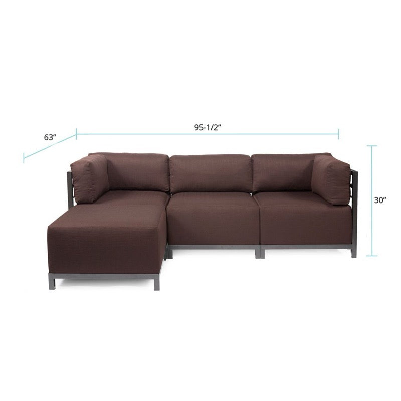 The Sterling Axis4-Piece Sectional Sofa With Cover