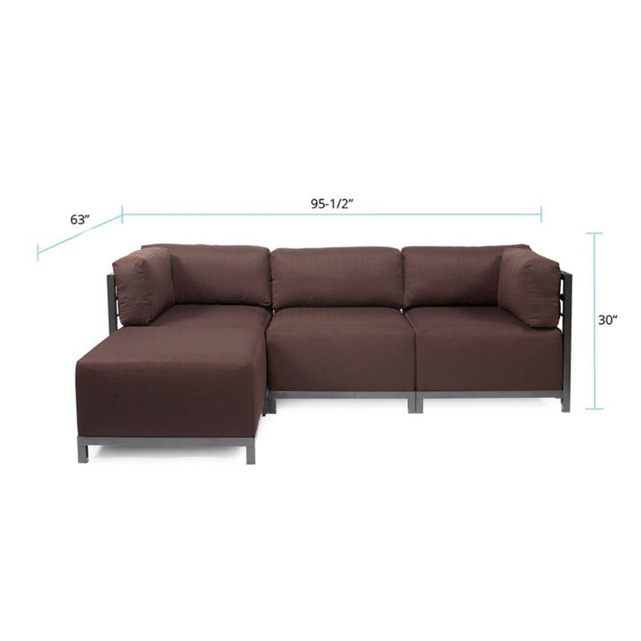 The Sterling Axis4-Piece Sectional Sofa With Cover