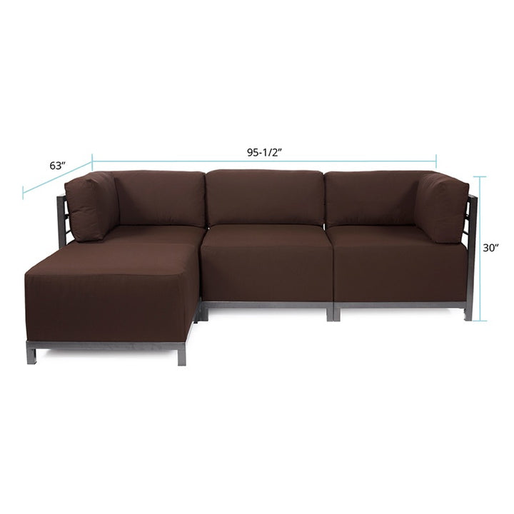 The Seascape Axis4-Piece Sectional Sofa With Cover