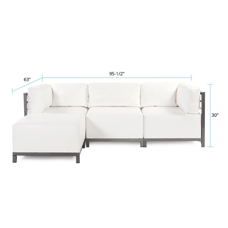 The Atlantis Axis4-Piece Sectional Sofa With Cover