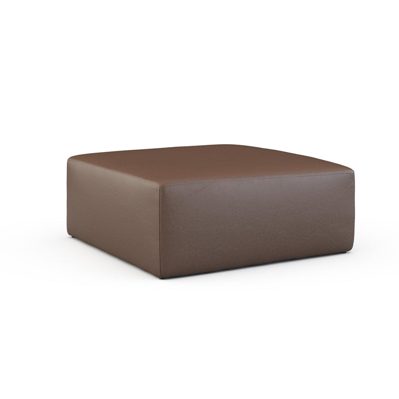 Tina Square Leather Ottoman